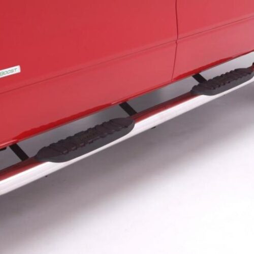 Lund 23789008 15-18 Ford F-150 SuperCrew 5in. Curved Oval SS Nerf Bars - Polished