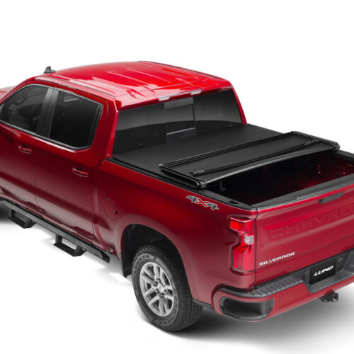 Lund 950292 19-23 Chevrolet Silverado 1500 (5.5ft. Bed) Genesis Tri-Fold Tonneau Cover - Black - Image 4