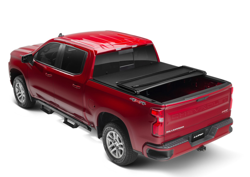 Lund 950292 19-23 Chevrolet Silverado 1500 (5.5ft. Bed) Genesis Tri-Fold Tonneau Cover - Black - Image 4