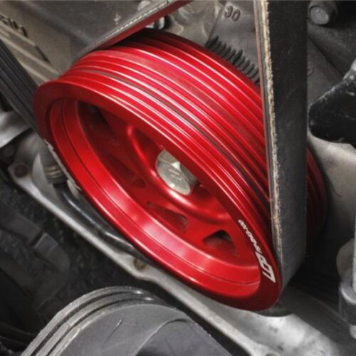 PERRIN 93-14 Subaru Impreza (Incl. 02-14 WRX) / 04-21 STI Lightened Crank Pulley - Red - Image 6