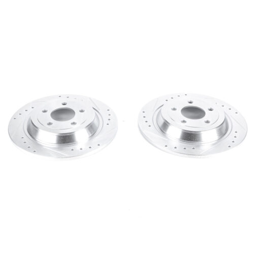 Power Stop 15-19 Ford Mustang Rear Evolution Drilled & Slotted Rotors - Pair - Image 6