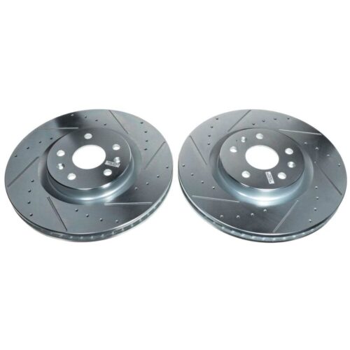 Alternative view of Power Stop 20-21 Chevrolet Corvette Front Evolution Drilled & Slotted Rotor - Pair