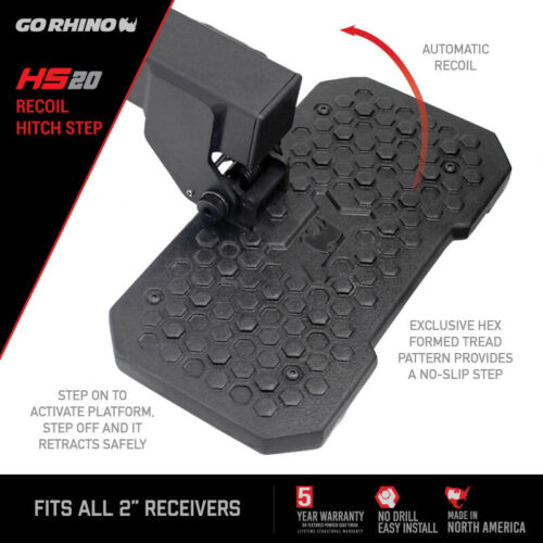 Go Rhino HS2012T HS-20 Hitch Bumper Step - Image 6