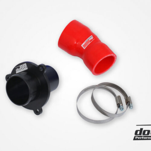 do88 CP-110R-OEM VAG 1.8/2.0 TSI (MQB) Turbo Muffler Delete OEM Pressure Pipes Red Hose
