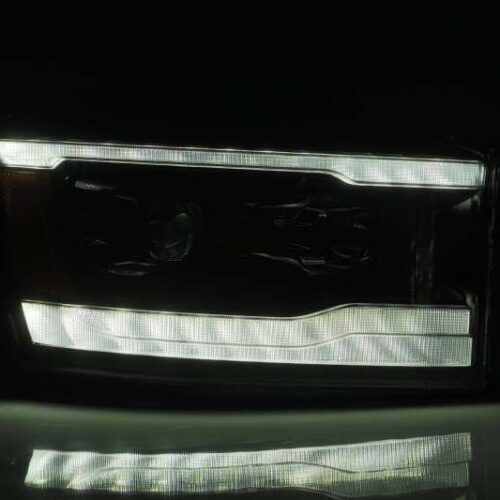 AlphaRex 06-08 Dodge Ram 1500HD PRO-Series Projector Headlights Plank Style Chrome w/Seq Signal/DRL - Image 4