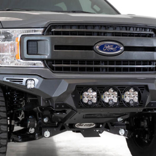 Alternative view of Addictive Desert Designs 18-20 Ford F-150 Bomber Front Bumper w/ 3 Baja Designs LP6 Mounts