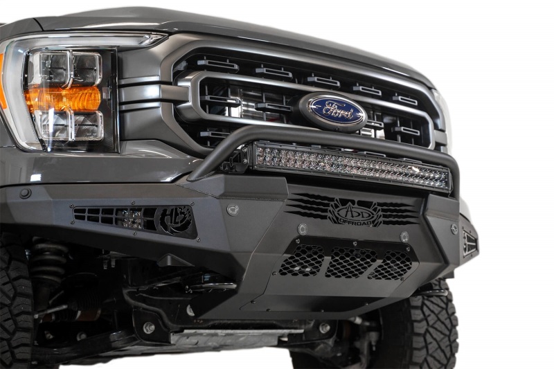 Addictive Desert Designs 2021 Ford F-150 HoneyBadger Front Bumper w/o Top Hoop - Image 3