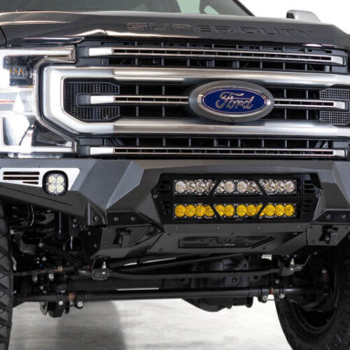 Alternative view of Addictive Desert Designs 17-20 Ford Super Duty Bomber Front Bumper w/ Mounts For 20in Light Bars
