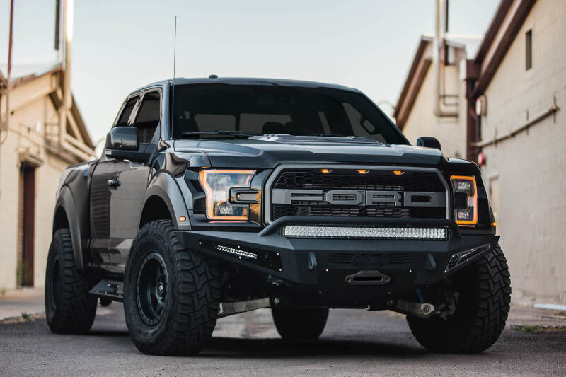 Addictive Desert Designs 17-18 Ford F-150 Raptor HoneyBadger Front Bumper w/ Winch Mount - Image 2