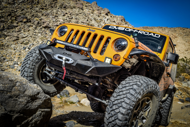 DV8 Offroad INFEND-01FB 07-18 Jeep Wrangler JK Front Aluminum Inner Fender - Black - Image 7
