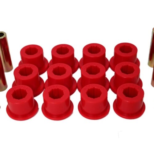 Alternative view of Energy Suspension 05-14 Toyota Tacoma Rear Leaf Spring Bushings - Red