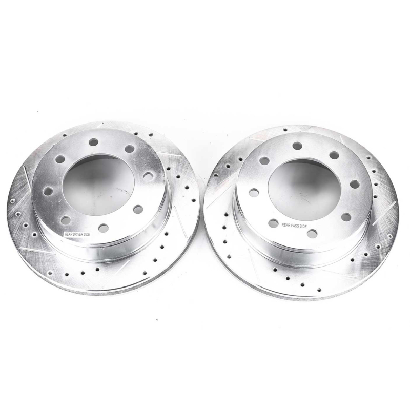 Power Stop 03-19 Chevrolet Express 2500 Rear Evolution Drilled & Slotted Rotors - Pair - Image 3