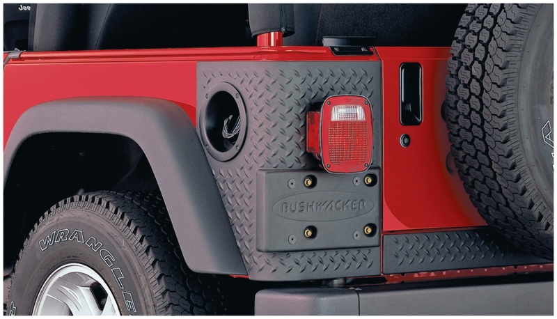 Bushwacker 14004 97-06 Jeep Wrangler Trail Armor Rear Corners - Black - Image 8