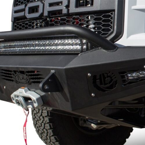 Addictive Desert Designs 17-18 Ford F-150 Raptor HoneyBadger Front Bumper w/ Winch Mount - Image 9