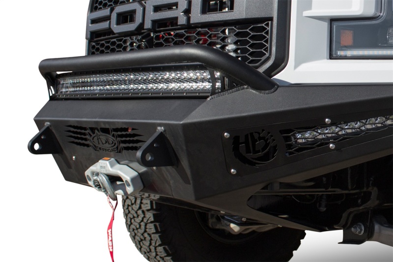 Addictive Desert Designs 17-18 Ford F-150 Raptor HoneyBadger Front Bumper w/ Winch Mount - Image 9