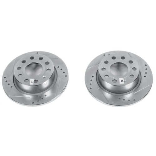 Power Stop 2016 Volkswagen Eos Front or Rear Evolution Drilled & Slotted Rotors - Pair - Image 6