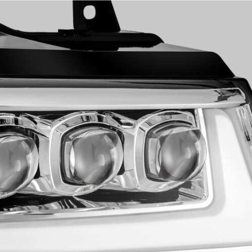 AlphaRex 07-13 Chevy Avalanche NOVA LED Proj Headlights Plank Style Design Chrome w/Activ Light/DRL - Image 5