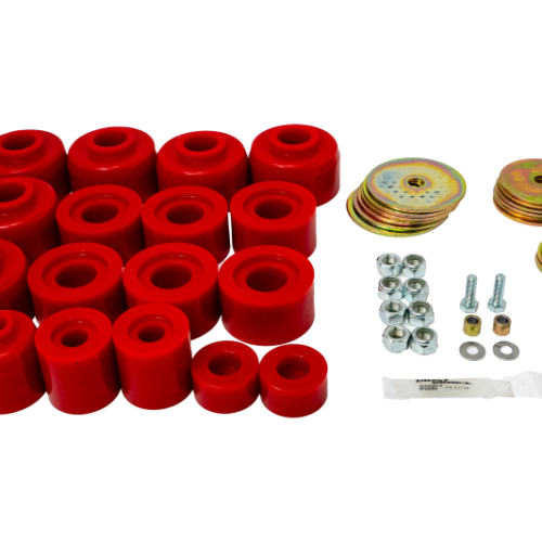 Energy Suspension 8.4120R 10-24 Toyota 4Runner Body Mount Set - Red