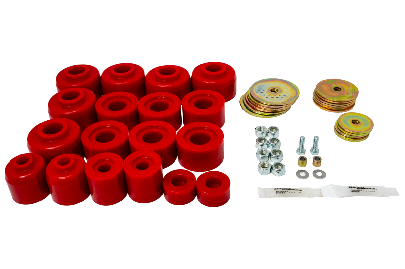Energy Suspension 8.4120R 10-24 Toyota 4Runner Body Mount Set - Red