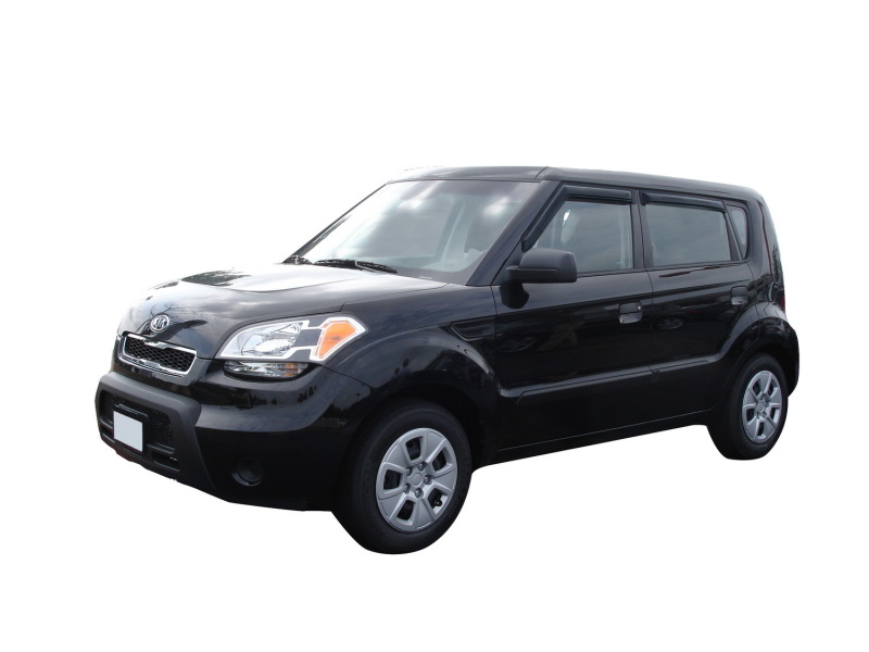 AVS 94164 09-13 Kia Soul Ventvisor Outside Mount Window Deflectors 4pc - Smoke - Image 4