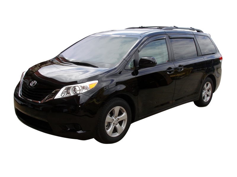 AVS 94365 11-18 Toyota Sienna Ventvisor Outside Mount Window Deflectors 4pc - Smoke - Image 2
