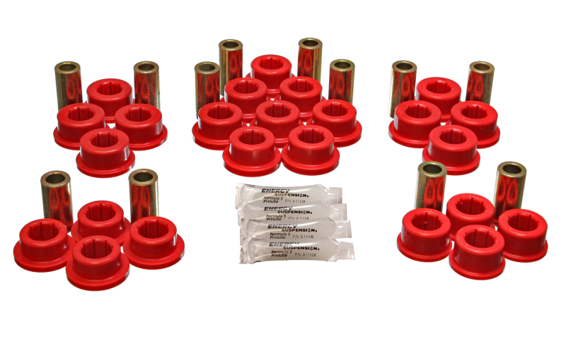 Energy Suspension 8.3127R 87-92 Toyota Supra Red Rear Control Arm Bushing Set - Image 5