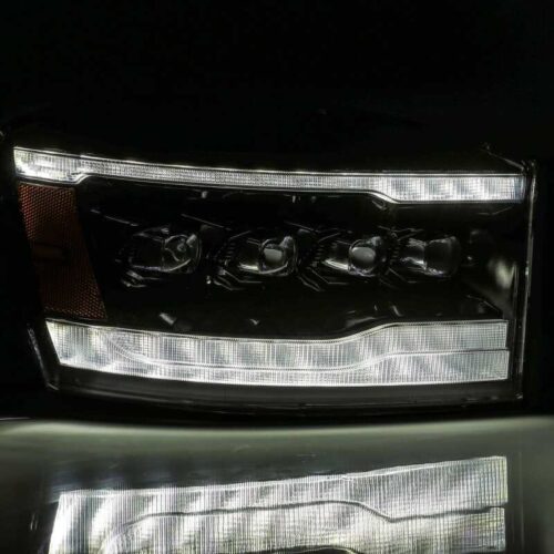 AlphaRex 880538 06-08 Ram 1500HD NOVA LED Proj Headlights Plank Style Alpha Blk w/Seq Signal/DRL/Amber LED - Image 5
