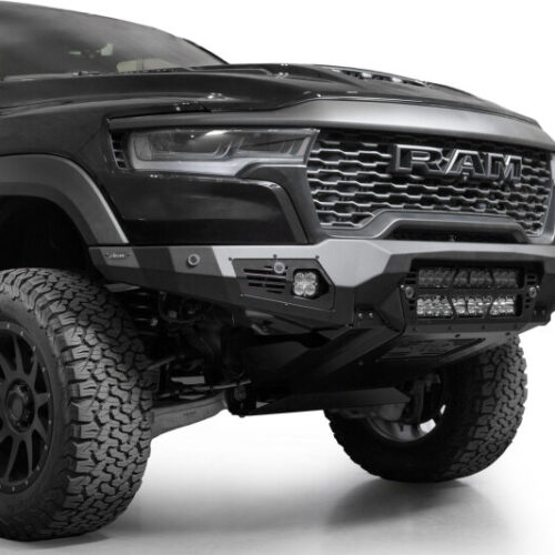 Addictive Desert Designs 25+ RAM 1500 RHO Bomber Front Bumper (20 Inch Lights)