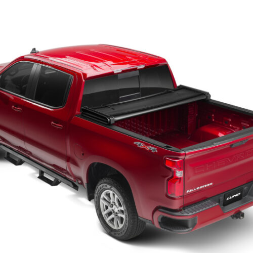 Lund 95080 04-12 Chevy Colorado (5ft. Bed) Genesis Tri-Fold Tonneau Cover - Black - Image 9