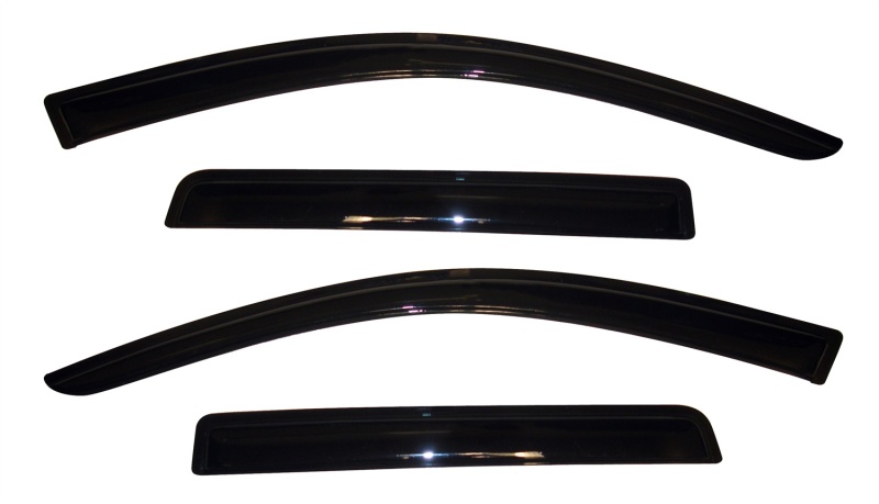 AVS 94642 11-18 Mitsubishi Outlander (Excl. Sport) Ventvisor Outside Mount Window Deflectors 4pc - Smoke - Image 4