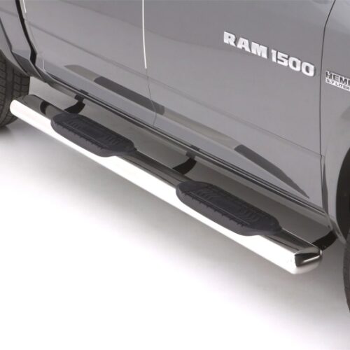 Lund 24385007 10-17 Dodge Ram 2500 Crew Cab 6in. Oval Straight SS Nerf Bars - Polished - Image 4