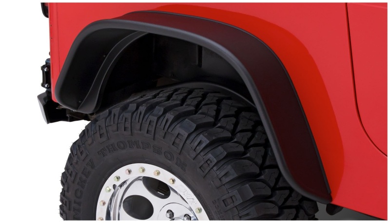 Bushwacker 10924-07 87-95 Jeep Wrangler Flat Style Flares 4pc Excludes Renegade - Black - Image 10