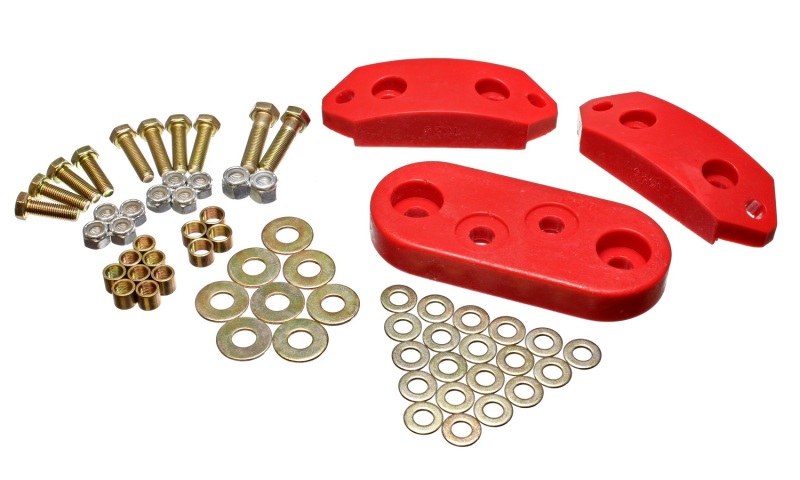 Energy Suspension 15.1101R 61-73 VW Beetle/70-73 Super Beetle Red Motor and Trans Mount Bushings (Inc H/W) - Image 6