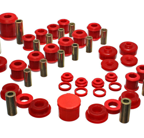 Energy Suspension 5.18107R 95-99 Mitsubishi Eclipse FWD/AWD Red Hyper-flex Master Bushing Set - Image 5