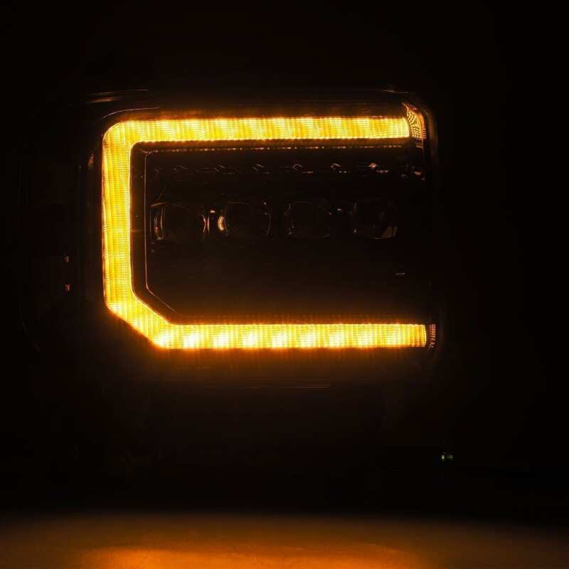 AlphaRex 880616 14-18 GMC Sierra NOVA LED Proj Headlights Plnk Style Alpha Blk w/Activ Light/Seq Signal/DRL - Image 7