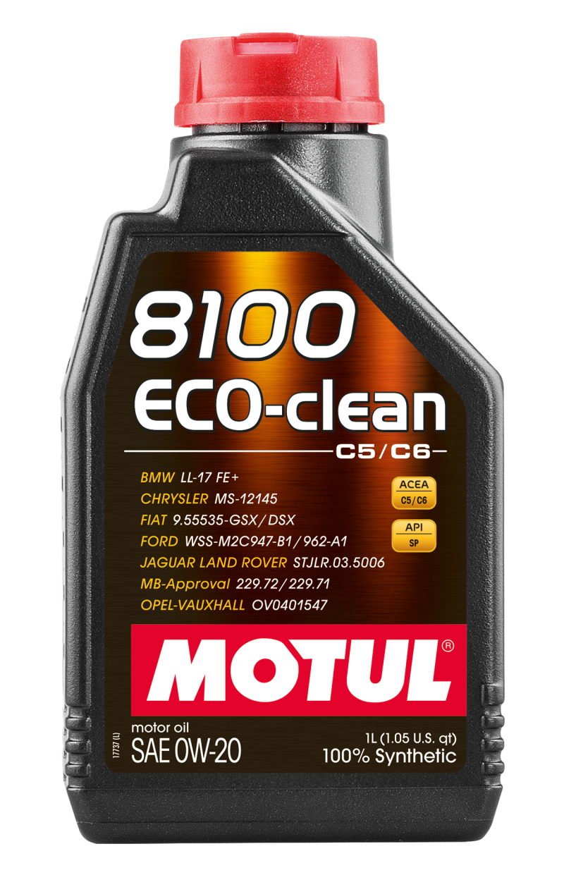 Motul 108813 1L Synthetic Engine Oil 8100 Eco-Clean 0W20 - Image 2