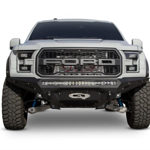 Alternative view of Addictive Desert Designs 17-18 Ford F-150 Raptor Stealth Fighter Front Bumper w/ Winch Mount