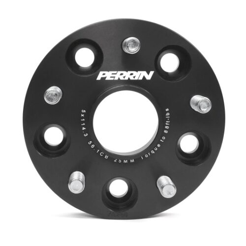 PERRIN Subaru 25mm Wheel Spacers 5x114.3 BP w/56mm Hub - Black