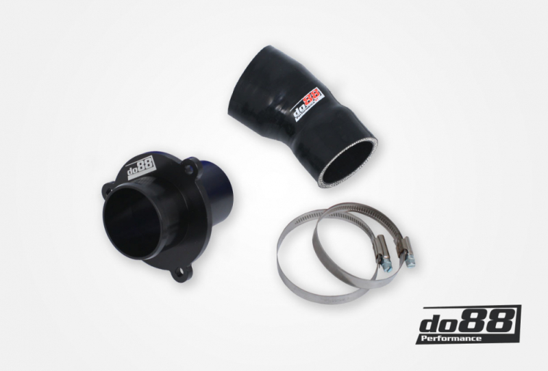do88 CP-110S-OEM VAG 1.8/2.0 TSI (MQB) Turbo Muffler Delete OEM Pressure Pipes Black Hose