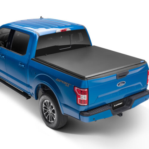 Lund 969250 02-17 Dodge Ram 1500 Fleetside (6.4ft. Bed) Hard Fold Tonneau Cover - Black