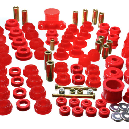 Energy Suspension 16.18102R 88-91 Honda Civic/CRX Red Hyper-Flex Master Bushing Set - Image 4