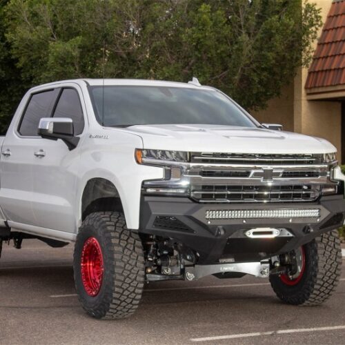 Addictive Desert Designs 2019 Chevrolet Silverado 1500 SF Front Bumper w/ Winch Mount&Sensor Cutout