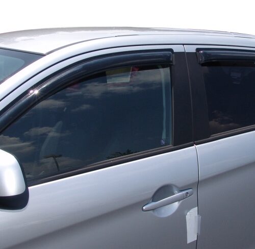 Alternative view of AVS 94191 11-13 Mitsubishi Outlander Sport Ventvisor Outside Mount Window Deflectors 4pc - Smoke