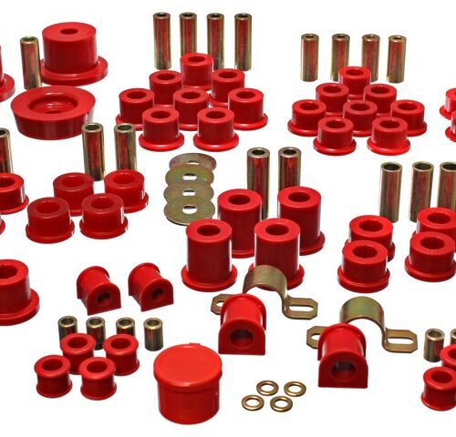 Energy Suspension 11.18102R 90-97 Mazda Miata Red Hyper-Flex Master Bushing Set