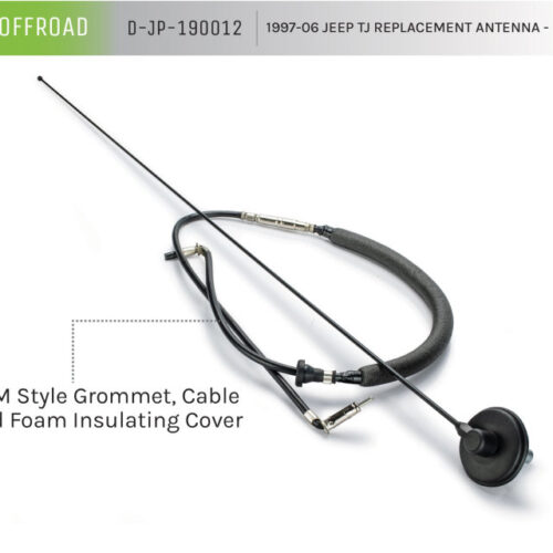 DV8 Offroad D-JP-190012 1997-06 Jeep TJ Replacement Antenna Black - Image 6