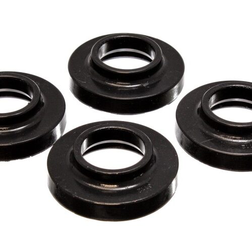 Energy Suspension 2.6103G 97-06 Jeep Wrangler TJ / 84-01 Cherokee Black Fr/Rear Coil Lift Isolator Set of 4