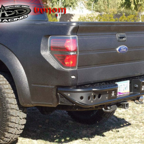 Addictive Desert Designs 10-14 Ford F-150 Raptor Venom Rear Bumper w/ Backup Sensor Cutouts - Image 6