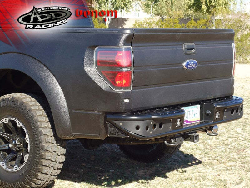 Addictive Desert Designs 10-14 Ford F-150 Raptor Venom Rear Bumper w/ Backup Sensor Cutouts - Image 6
