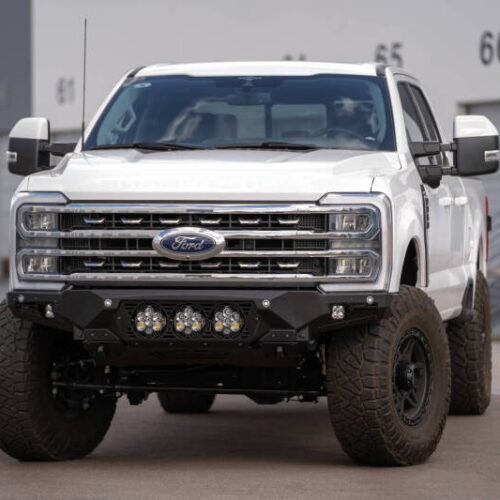 Addictive Desert Designs F810014100103 2023+ Ford F-250/F-350 Bomber Front Bumper (w/ 3 Baja Designs LP6 Mounts) - Image 3