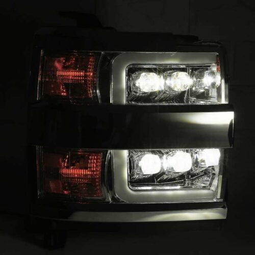 AlphaRex 15-18 Chevy 2500HD NOVA LED Proj Headlights Plank Style Chrome w/Activ Light/Seq Signal/DRL - Image 4